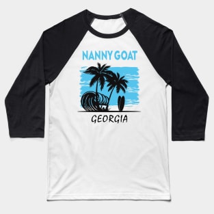 Nanny Goat Beach Georgia Baseball T-Shirt